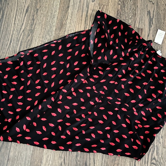 A New Day black and red Flutter Sleeve Midi Sundress - Picture 3 of 5
